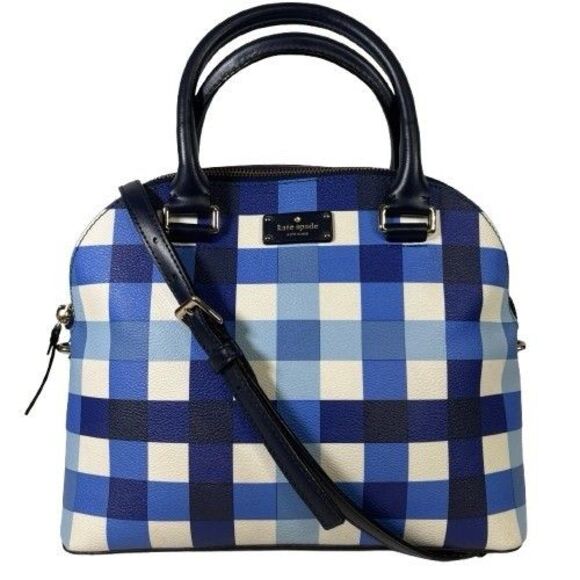 Kate Spade Grove Street Carli Pacific Gingham Satchel Crossbody